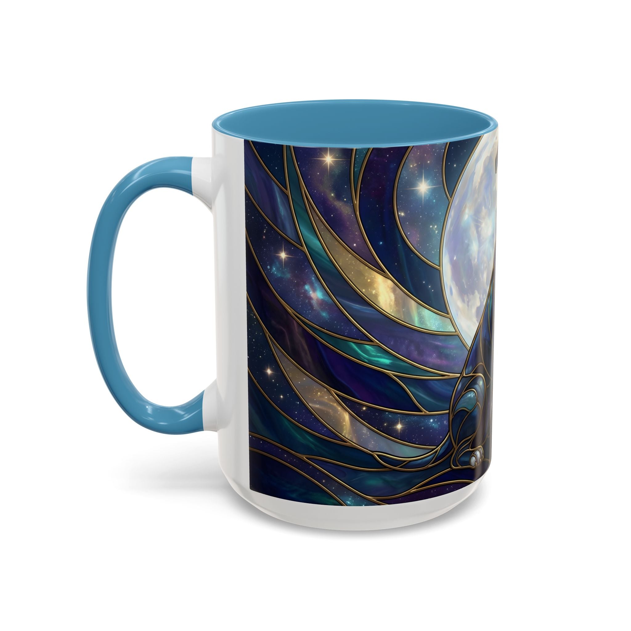 Moonlit Staffordshire Bull Terrier Stained Glass Style Mug