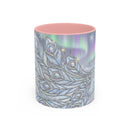 Aurora Peacock Stained Glass Style Mug