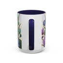Blooming Peacock Stained Glass Style Mug