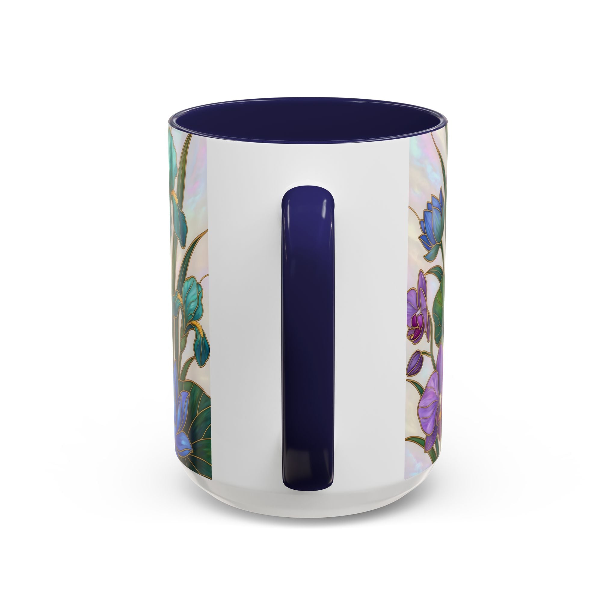 Blooming Peacock Stained Glass Style Mug