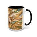 Golden Glow French Bulldog Stained Glass Style Mug