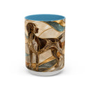 Warm Glow German Shorthaired Pointer Stained Glass Style Mug