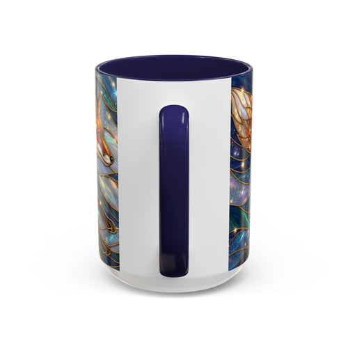 Celestial Running Fox Stained Glass Style Mug