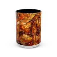 Wildfire Lion Stained Glass Mug