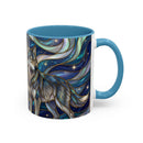 Twin Wolves Stained Glass Style Mug