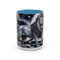Celestial Lion Stained Glass Style Mug
