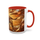 Amber Glow Staffy Stained Glass Style Mug