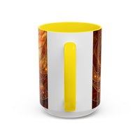 Wildfire Lion Stained Glass Mug