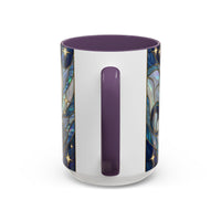 Sapphire Lion Stained Glass Style Mug