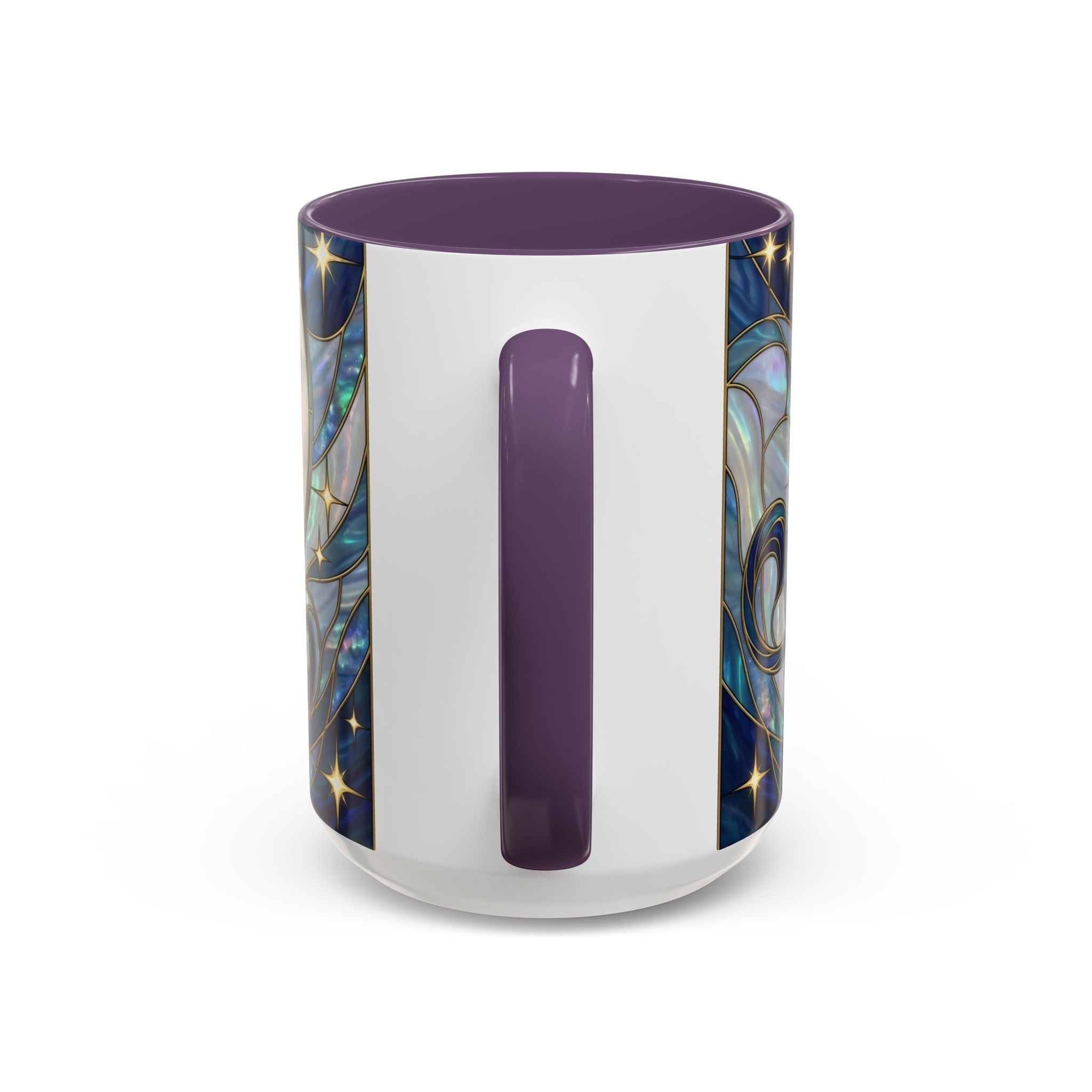 Sapphire Lion Stained Glass Style Mug
