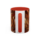 Ember Wolf Stained Glass Style Mug