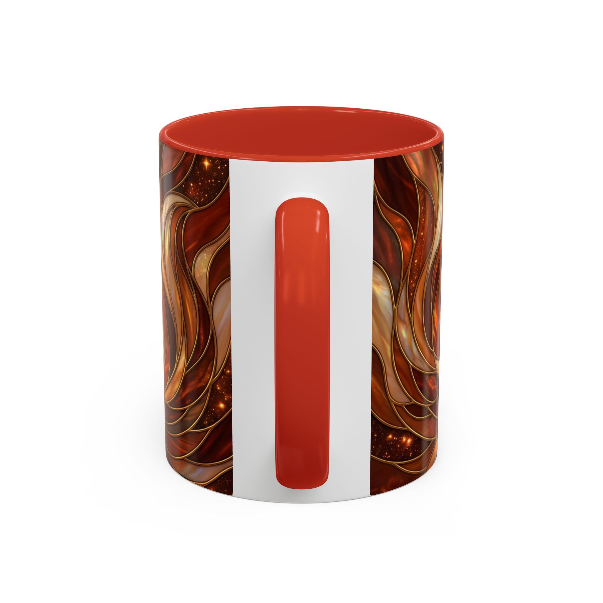 Ember Wolf Stained Glass Style Mug