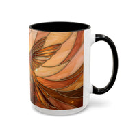Honey Glow Hummingbird Stained Glass Style Mug