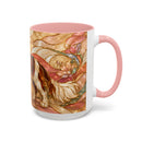 Blossom Cavalier King Charles Spaniel Stained Glass Style Mug