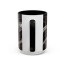 Obsidian Wolf Stained Glass Style Mug