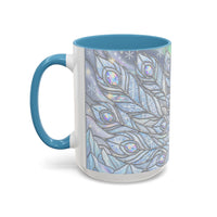 Aurora Peacock Stained Glass Style Mug