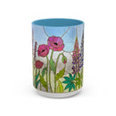 Wildflower Stained Glass Mug