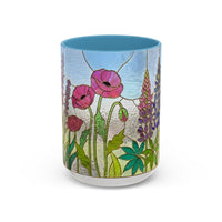 Wildflower Stained Glass Mug