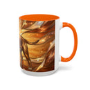 Amber Glow Staffy Stained Glass Style Mug