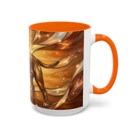Amber Glow Staffy Stained Glass Style Mug