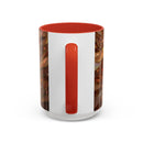 Amber Bulldog Stained Glass Style Mug
