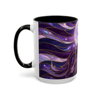 Amethyst Wolf Stained Glass Style Mug