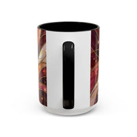 Rose Glow Hummingbird Stained Glass Style Mug