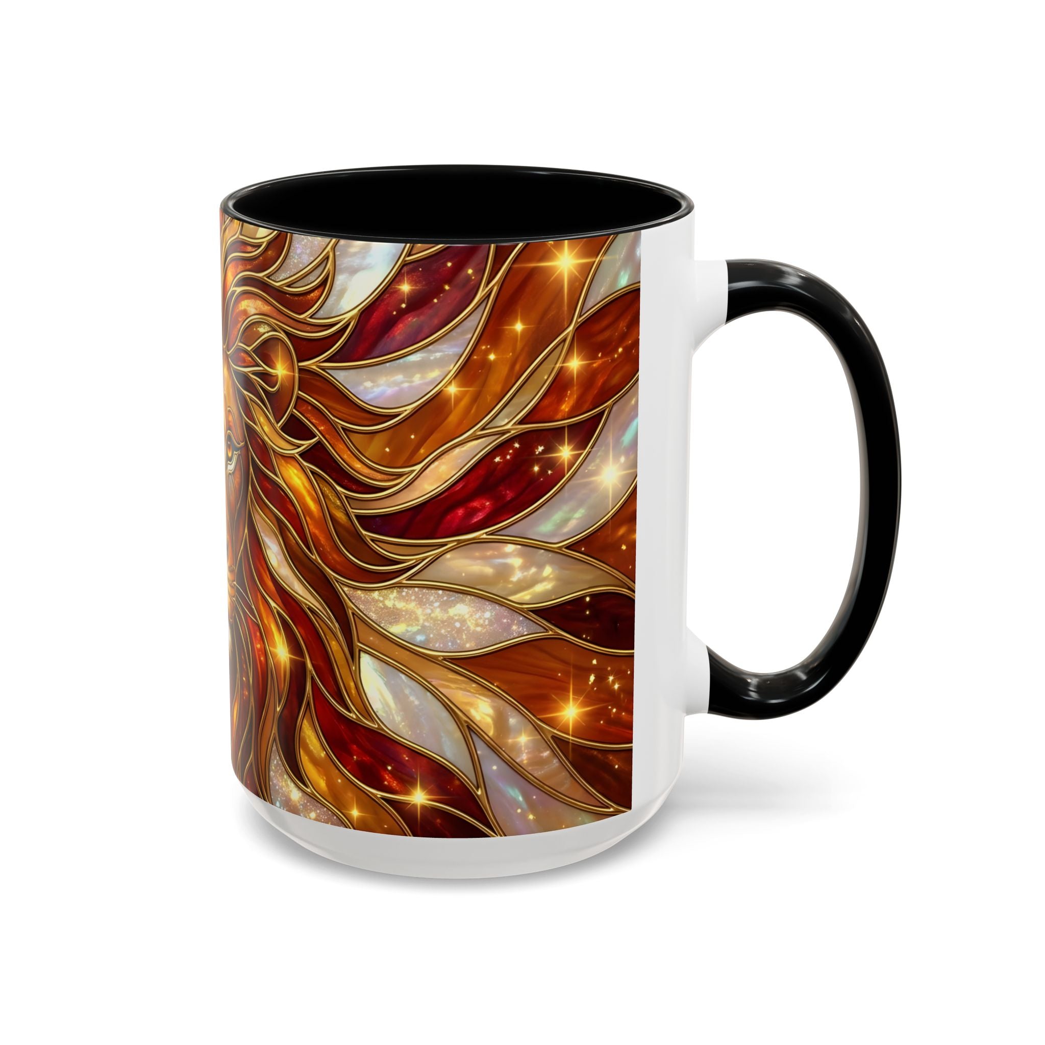Majestic Lion Stained Glass Mug