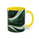 Jade Wolf Stained Glass Style Mug
