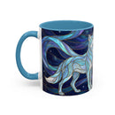 Wolf Kiss Stained Glass Style Mug