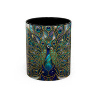 Peacock Stained Glass Mug