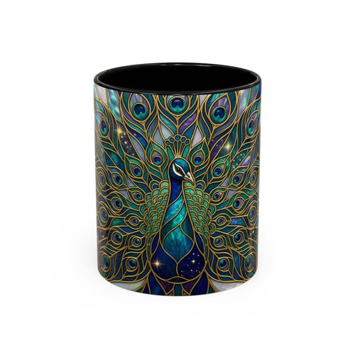 Peacock Stained Glass Style Mug