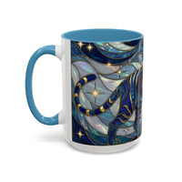 Sapphire Tiger Stained Glass Style Mug