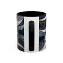 Navy Glow Great Pyrenees Stained Glass Style Mug