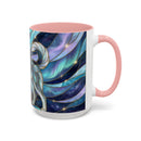 Aurora Husky Stained Glass Style Mug
