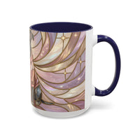 Pink Starlight Staffy Stained Glass Style Mug