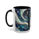 Aurora Glow Staffy Stained Glass Style Mug