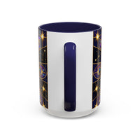 Celestial Peacock Stained Glass Style Mug