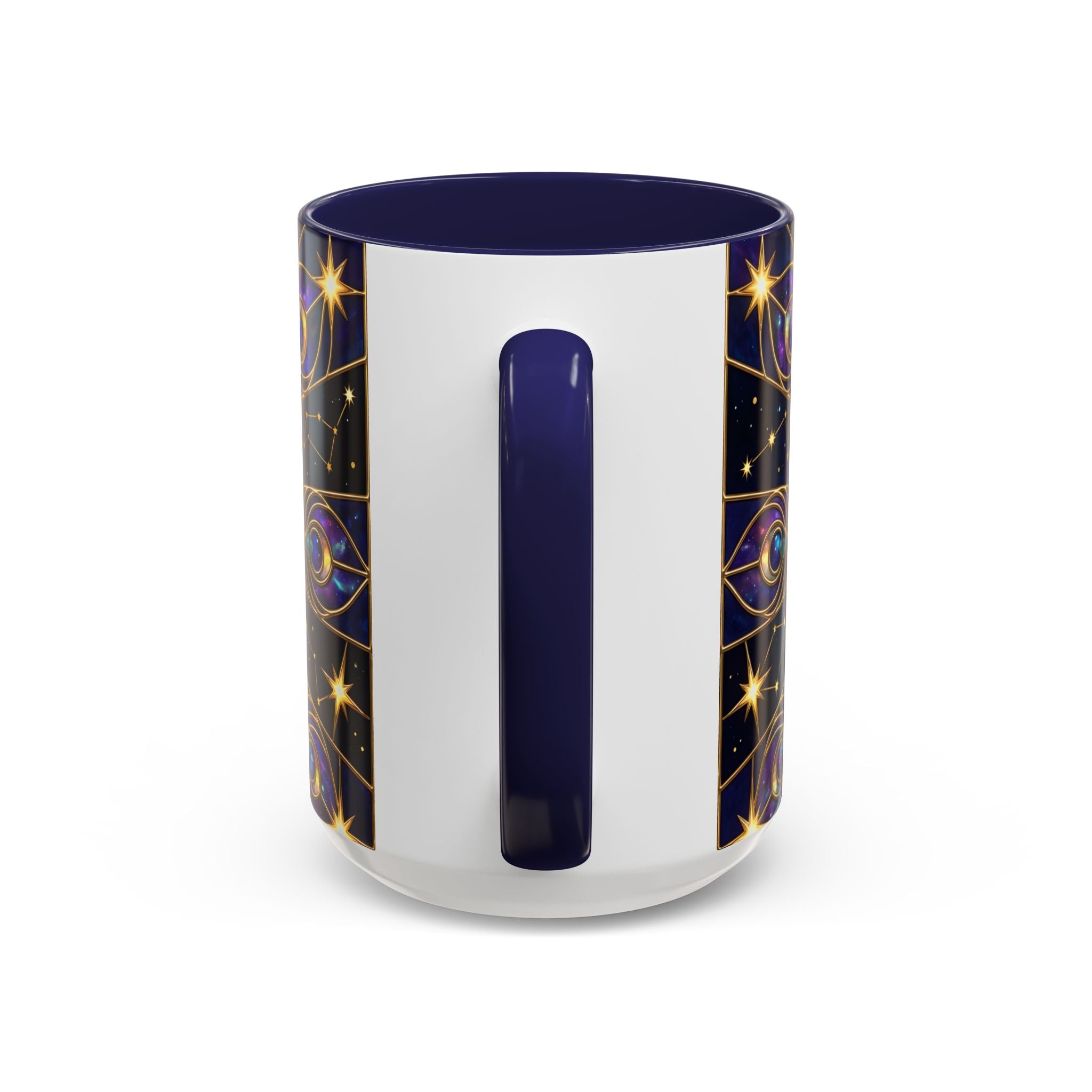 Celestial Peacock Stained Glass Style Mug