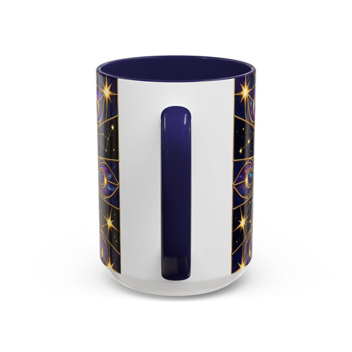 Celestial Peacock Stained Glass Style Mug