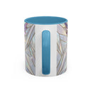 Rainbow Hummingbird Stained Glass Style Mug