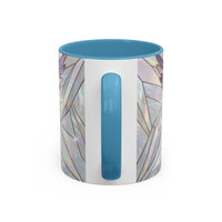 Rainbow Hummingbird Stained Glass Style Mug