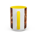 Amber Glow Staffy Stained Glass Style Mug