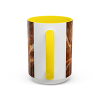 Amber Glow Staffy Stained Glass Style Mug