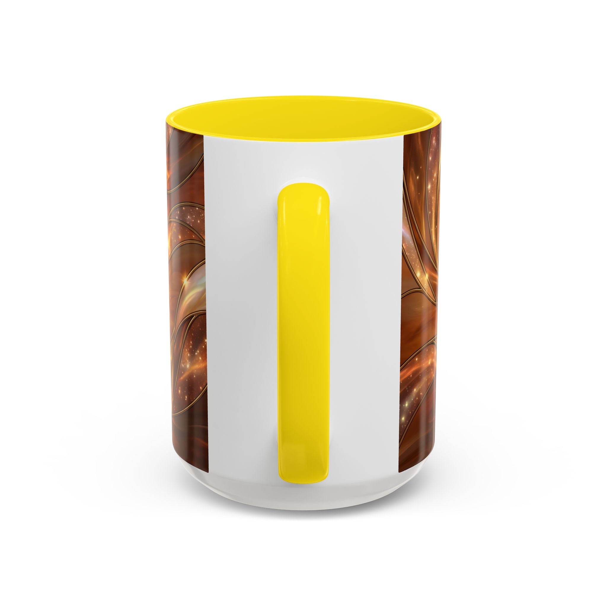Amber Glow Staffy Stained Glass Style Mug