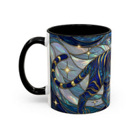 Sapphire Tiger Stained Glass Style Mug