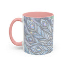 Aurora Peacock Stained Glass Style Mug
