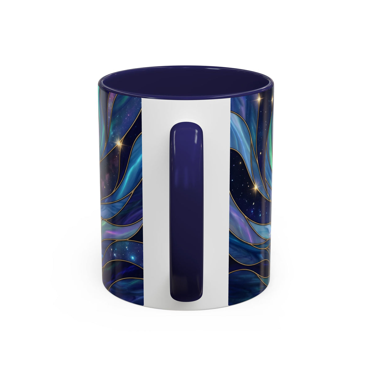 Aurora Howl Wolf Stained Glass Style Mug