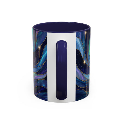 Aurora Howl Wolf Stained Glass Style Mug
