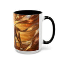Amber Glow Staffy Stained Glass Style Mug